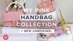 My Pink Designer Handbag Collection + UNBOXING ANOTHER NEW BAG! | Sophie Shohet | AD (gifted item)