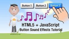 Button Sound Effects Tutorial Audible HTML5 JavaScript Menu Systems
