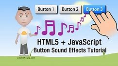 Button Sound Effects Tutorial Audible HTML5 JavaScript Menu Systems