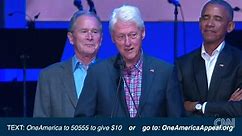 Former Presidents speak at benefit concert