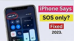 How to turn off SOS only on iPhone 2023!