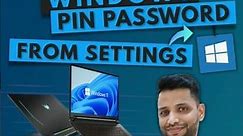 How To Change / Reset PIN Password in Windows 11 (2023) #shorts #windows11