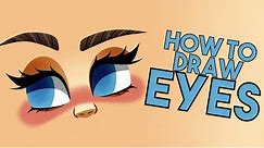 How To Draw Eyes | How To Draw Cartoon Eyes | How To Draw Eyes Step By Step Procreate