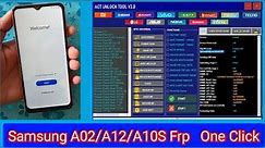 One Click - Samsung A10s/A02/A12 Frp Bypass | 2023 Frp Tool | Talk Back Not Working Disabler Install