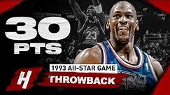 NBA Throwback: Michael Jordan 30 Points Full Highlights | 1993 NBA All-Star Game