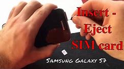 How to Insert / eject SIM card Galaxy S7