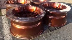 Powder Coating Wheels in Copper Chrome