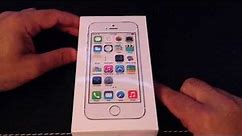 Unboxing the iPhone 5s for AT&T