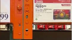 $699.99 LG 75” 4K LED TV UR8000 at Costco Store expires 8/27/23