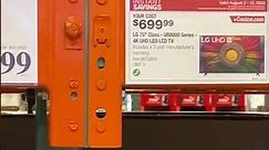 $699.99 LG 75” 4K LED TV UR8000 at Costco Store expires 8/27/23