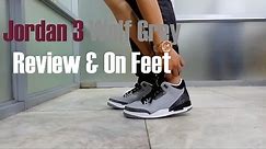 Retro Air Jordan 3 Wolf Grey Metallic Silver : Review & On Feet