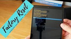 Samsung Galaxy Tab A - SM-T510 Factory Reset/Password Removal