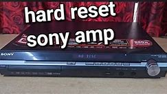 how reset home theater. sony dav dz270 reset. cold reset home theater