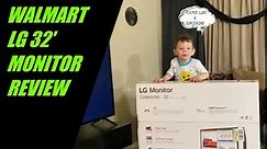 WALMART 32' LG MONITOR UNBOX/REVIEW/TROUBLESHOOTING AND MULTI-SCREEN WITH GAME MODE. PLEASE JOIN US