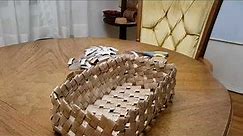 How to Weave a Bottom of the Basket Out of Paper Towel Rolls and Toilet Paper Rolls. Recycle!