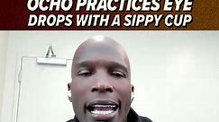 Ochocinco practices putting eye drops in with a sippy cup … @Shannon Sharpe can’t believe it 🤣🍼 #nightcap #shannonsharpe #ochocinco