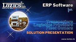 Transport Management System-TMS Demo | ERP Logistics Software|,Transport Software Company |LOZICS®