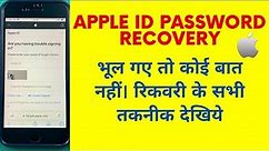 Forgot Apple Id Password? iCloud Password Change & Recovery - Reset Password