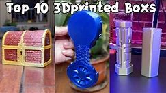 Top 10 3D Printed Boxes - Fun and Useful！2021