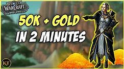 50k+ GOLD in 2 MINUTES - WoW Solo Gold Farm - 10.2 Dragonflight Gold Makeing