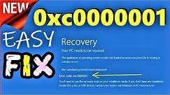 0xc000001 Fix Windows 10 | Your PC Couldn't start properly. Blue Screen Recovery Error