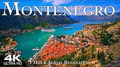 [4K] MONTENEGRO 🇲🇪 Црна Гора 2023 | 1 Hour Aerial Relaxation Drone Film | Crna Gora