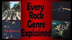 Explaining Every Rock Sub-Genre | Hosted by Roach