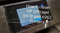 Reset HP Officejet 6978 to Factory Settings Semi-Full Reset