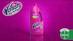Vanish stain remover 3X better than Bleach and endorsed by Dettol