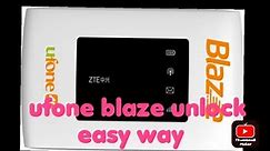 Ufone mf920u blaze unlock easy way