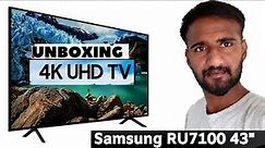 samsung UHD TV 7 series RU7100 Unboxing || Big TV Unboxing