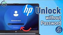 HP Laptop Password Forgot? How to Remove Forgotten Password on HP Laptop✅ Without Losing Data [2024]