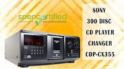 Sony CDP-CX355 300 Disc CD Player Changer Jukebox - The Best Way to Enjoy Your CD Collection