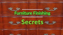 How Pro's Finish Wood Furniture - Furniture Finishing Secrets - Refinishing French Chest Part 3