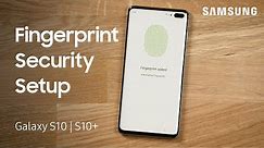 How to use Fingerprint Security on your Galaxy S10 and Galaxy S10+ | Samsung US