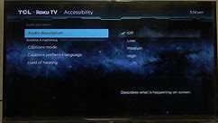 How To Manage Audio Description On 40 Inch TCL Roku TV Class 3 Series