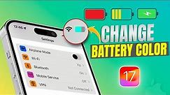 How to Change iPhone Battery Color | Change iPhone Battery Icon Color
