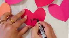 Blooming Paper Hearts Preschool Valentines Day STEM Activity