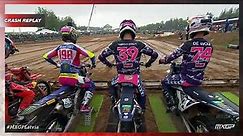 Start crash | MX2 Race 2 | MXGP of Latvia 2023