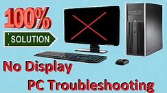 PC Troubleshooting | How to 100% solution of No Display | MrAJdot