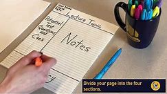 How to Take Notes Using the Cornell Note-Taking Method