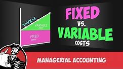 Fixed and Variable Costs (Cost Accounting Tutorial #3)