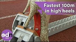 Fastest 100m in high heels in Guinness World Record attempt