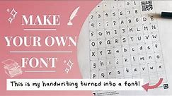 How To Turn Your Handwriting into a Font (Calligraphr Tutorial)