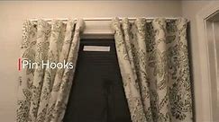 How to hang curtains on a curtain track