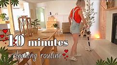 10 MINUTES CLEANING ROUTINE | HOW I SIMPLIFIED CLEANING | WHOLE HOUSE CLEAN WITH ME