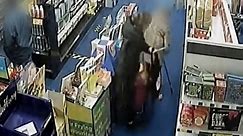 Despicable moment female thief steals elderly woman's handbag