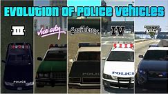 Evolution of Police Vehicles in GTA Games | All Police, FIB & SWAT vehicles.