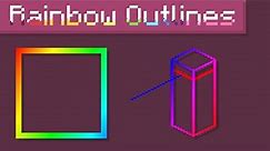 Rainbow Fade Outlines - Minecraft Java Edition Pack