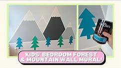 How to paint a mountain mural on your bedroom wall